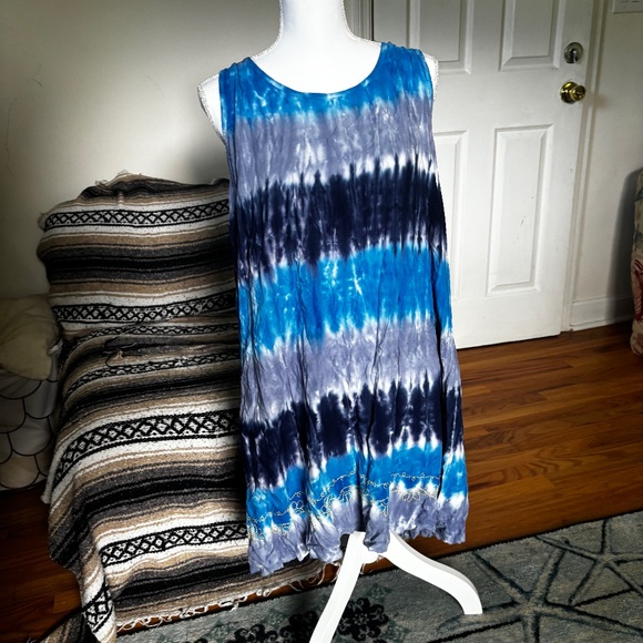 Sun Shine Raised S/M Flow Tye Dye Dress - Picture 1 of 10